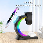 4 In 1 Magnetic Wireless Charger By Maximer