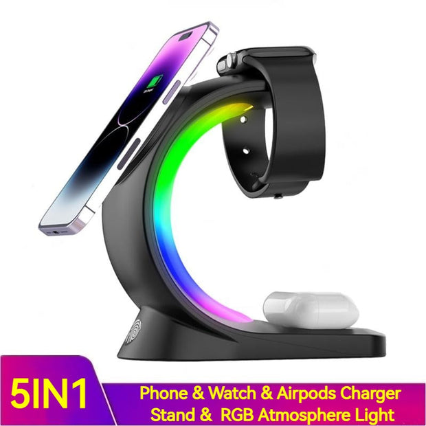 4 In 1 Magnetic Wireless Charger By Maximer